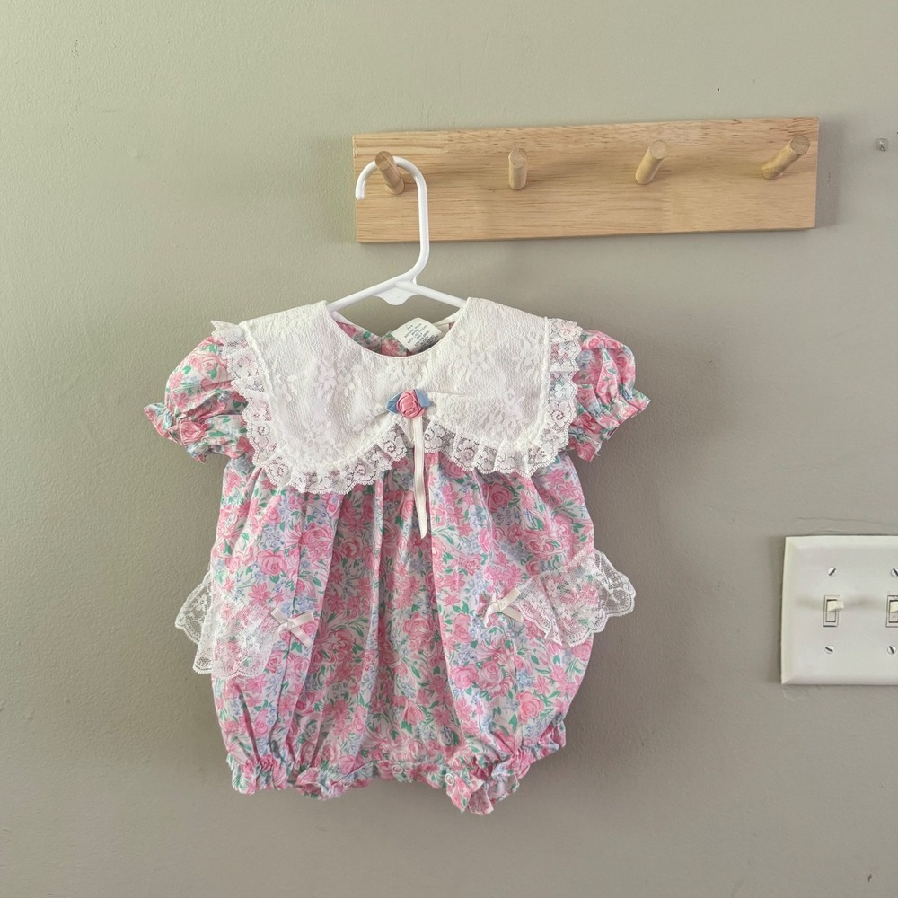 0/6M vintage bubble romper